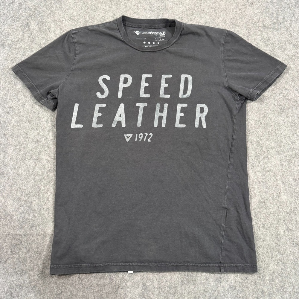 Dainese Speed Leather Black‎ Short Sleeve Graphic T-Shirt Women's Size XS